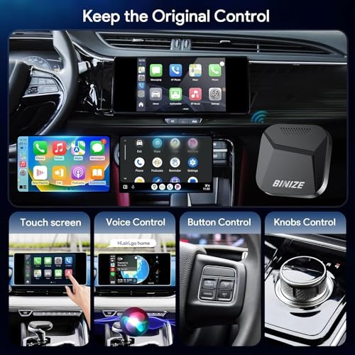 Binize Android 13 Carplay Ai Box Streaming 3.0 Wireless CarP