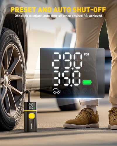 AUXITO A502-Inflador de neumáticos Compresor de aire portáti