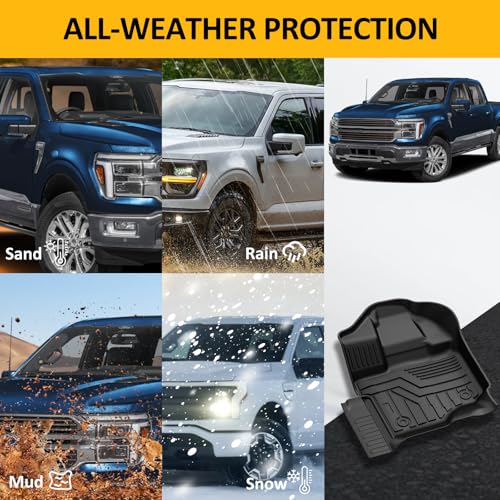 Falafa Alfombrillas para Ford F-150/2022-2025 F150 Lightning