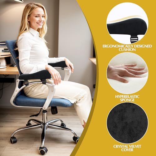 Ysks'hf Almohadillas para brazos para silla de oficina, cojí