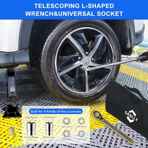 Gato de tijera - Kit de emergencia de coche de 2 toneladas (