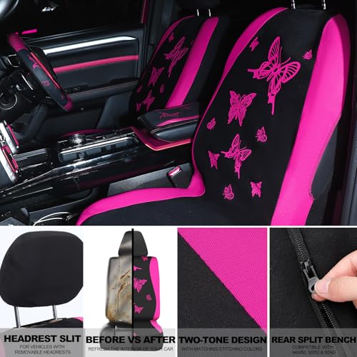 BBTO Juego completo de 43 piezas de asiento de automóvil de