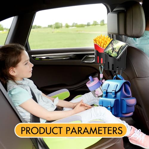 2 portavasos para automóvil, ganchos de asiento de automóvil
