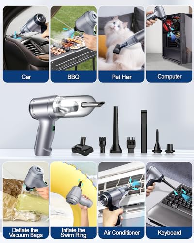 Aspirador de automóvil portátil inalámbrico, aspiradora de m