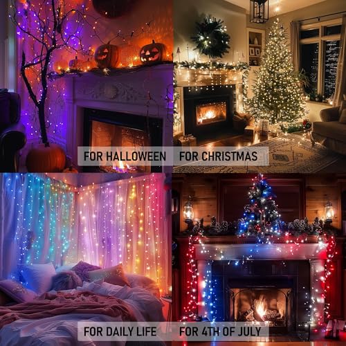 Dazzle Bright Luces de Navidad que cambian de color, 100 luc
