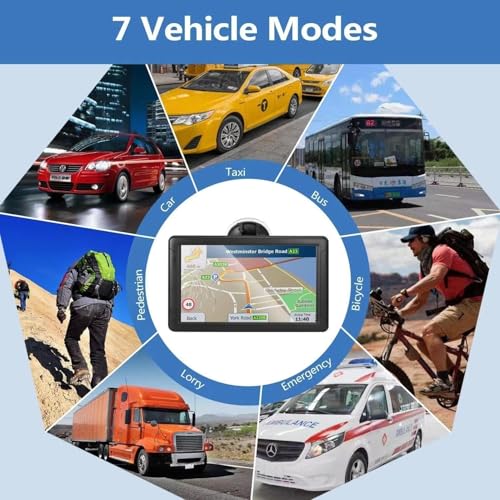 Navegador GPS para coche, camión, RV, pantalla táctil de alt