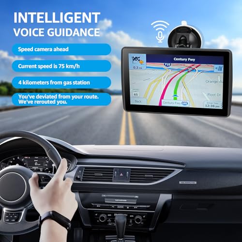 Navegador GPS para coche, camión, RV, mapa 2025, pantalla tá