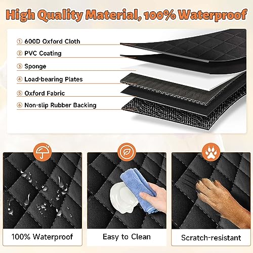 Extensor de asiento trasero para perros, funda de asiento du