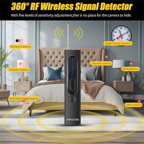 TOPGOOSE Detectores de cámara oculta, Detector de señal RF,