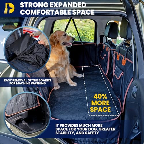 Funda de asiento para perro para asiento trasero, parte infe