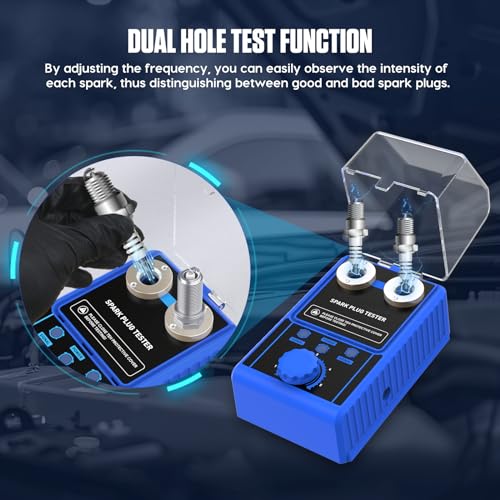 PLAYOCCAR Probador de bujías de 110 V, detector de enchufe d