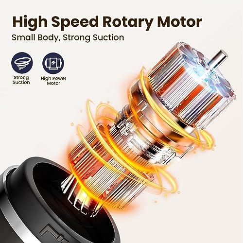 Aspiradora portátil inalámbrica de 120 W/12 kPa de alta pote