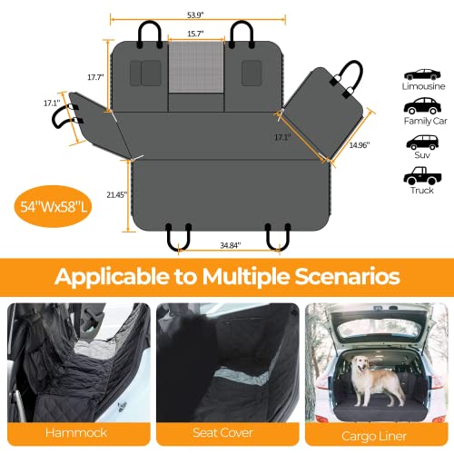 Simple Deluxe Funda de asiento de coche para perro para asie