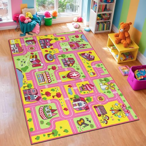 Capslpad Alfombra para niños para sala de juegos, alfombra d