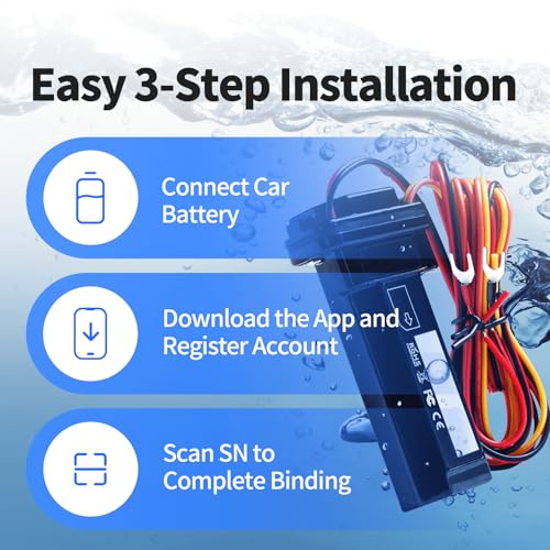 Wired GPS Tracker for Vehicles No Monthly Fee, No Subscripti