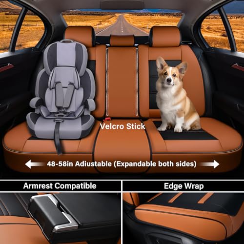 Coverado Juego completo de fundas de asiento de automóvil, 5