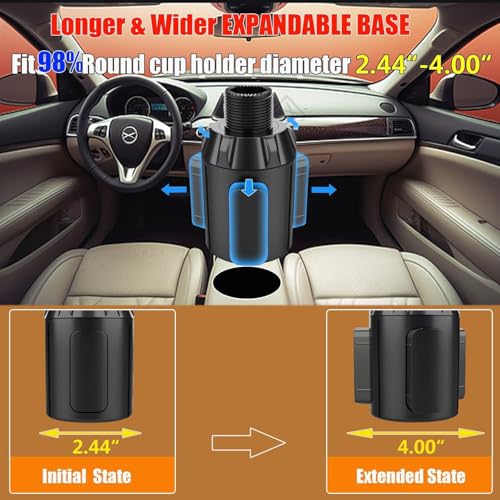 Expansor de portavasos para automóvil, organizador ajustable