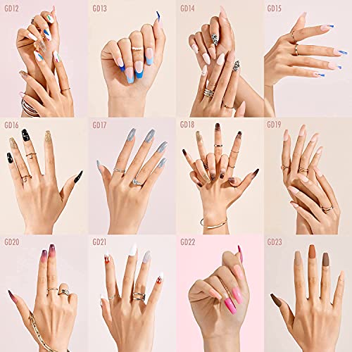 Gold Finger Gel Glam - Uñas con diseño (GD20)