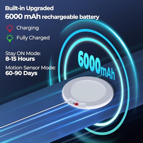 Yurnero Paquete de 2 luces recargables con sensor de movimie