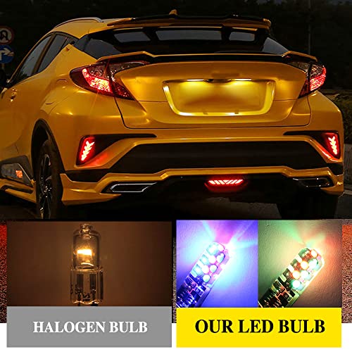 Bombilla LED T10 RGB con control remoto W5W 194 168 2825, lu