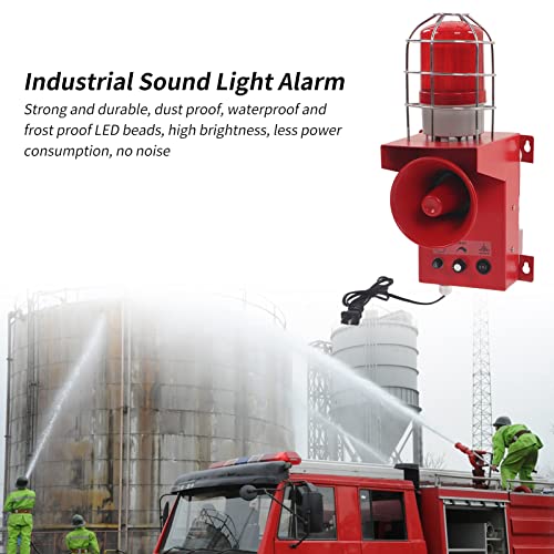 Luz de sonido industrial alarma 120db lámpara de advertencia