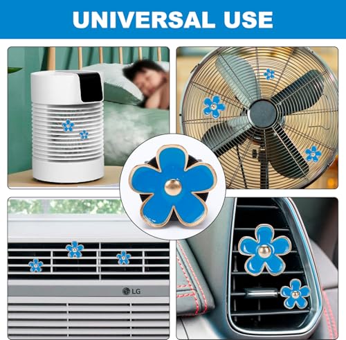 8 clips de ventilación de aire con flores, bonitos clips de