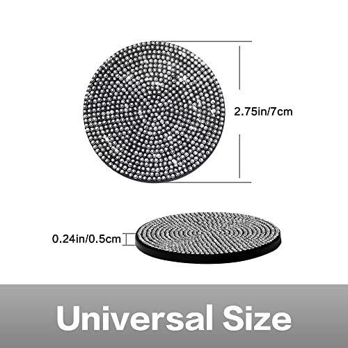 2 posavasos con brillantes para automóvil, portavasos univer