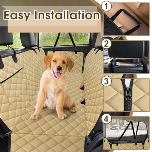 Funda de asiento de automóvil para perro, funda duradera par
