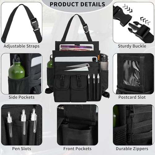 Organizador minimalista para asiento delantero de automóvil,