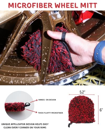 Kit de limpieza de detalles de llantas de automóvil de 7 pie