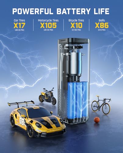 Fanttik Compresor de aire portátil X8 APEX, inflado rápido d
