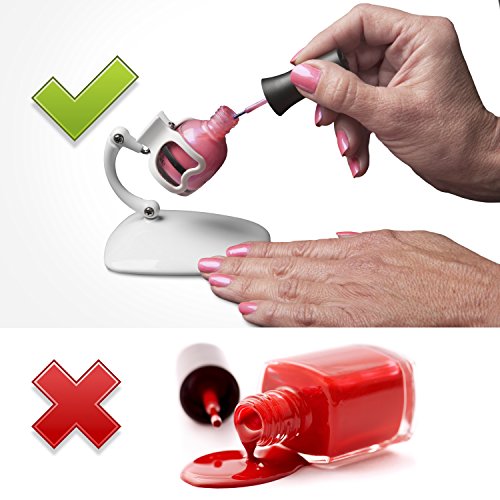 Grip & Tip - Soporte para esmalte de uñas, sostiene el frasc