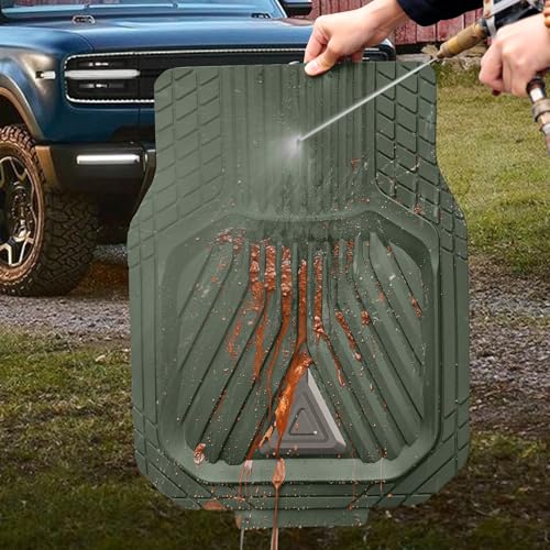 August Auto Alfombrillas de goma resistentes, duraderas para
