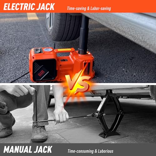 Juego de gatos eléctricos para coche, gato hidráulico de 5 t