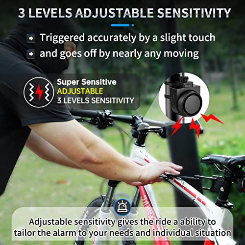Alarma remota inalámbrica para bicicleta: 115dB Super ruidos