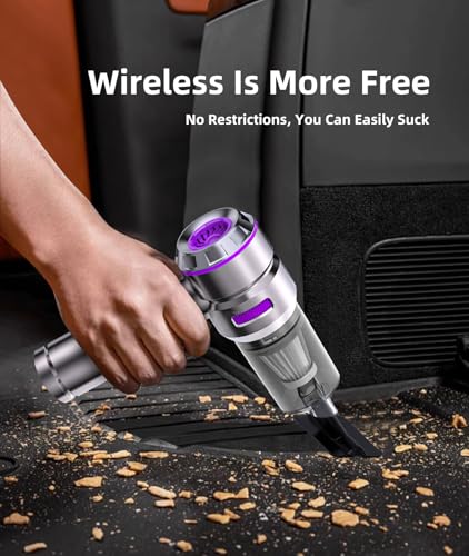 Powerful Cordless Car Vacuum Cleaner - 15000PA Strong Suctio