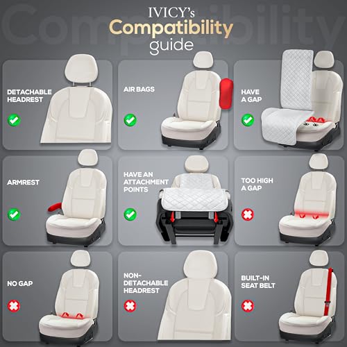 Ivicy. - Funda para asiento de auto de primera calidad, prot