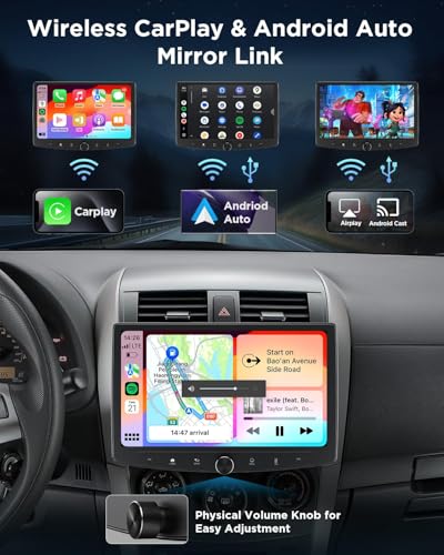 Eonon Estéreo de coche doble DIN de 6 GB+64 GB, receptor de