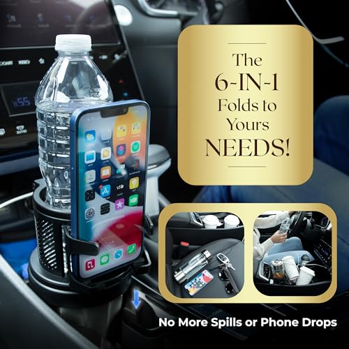 Soporte para taza de coche 6 en 1, soporte para teléfono, re