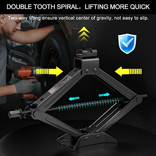 IMAYCC Kit de gato de automóvil, gato de tijera para automóv
