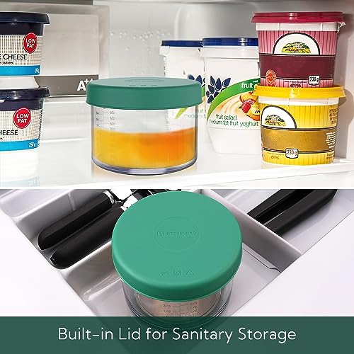 KITCHENDAO Exprimidor de cítricos de naranja limón 2 en 1 co