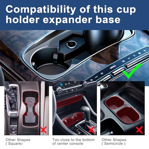 Expansor de portavasos para automóvil, adaptador extensor de