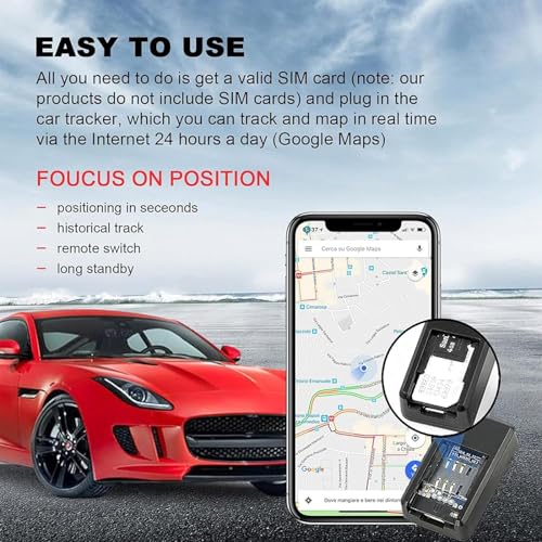 Rastreador GPS para vehículos sin suscripción, mini localiza