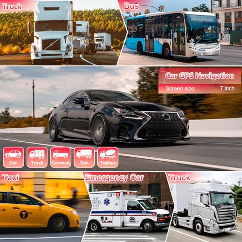 Navegación GPS para coche, guía de carril de dirección de gi