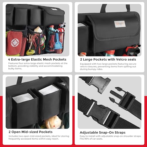 SURDOCA Organizador colgante de maletero para SUV, [mejorado