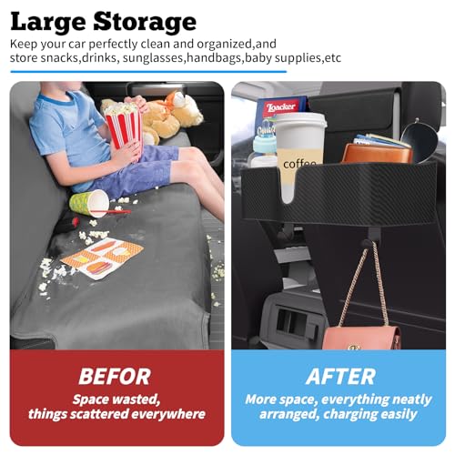 Organizador de asiento trasero para reposacabezas con portav