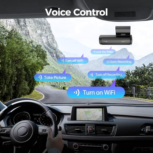 AM100 5G WiFi Dash Cam frontal, cámara de tablero 4K para au