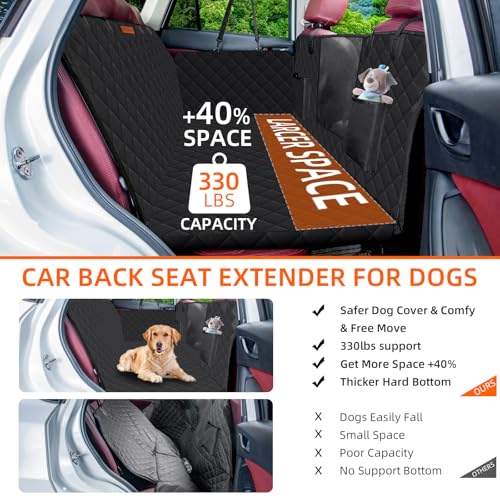 Funda de asiento de coche para perro, parte inferior dura, 1
