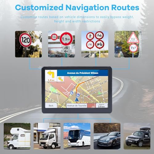Navegación GPS para automóvil, pantalla táctil de alta defin