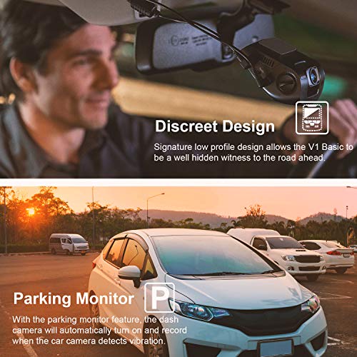 Rexing V1 Basic Dash Cam 1080P FHD DVR Grabador de conducció